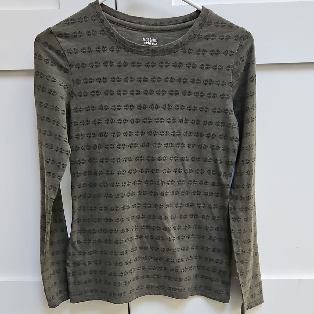 Mossimo Olive Long Sleeve Shirt